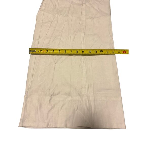 Maeve size M tall linen white wide leg pants - NWT - Picture 3 of 10
